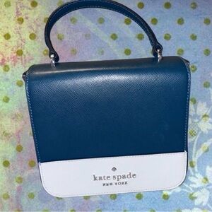 Kate Spade Navy and White Shoulder Bag